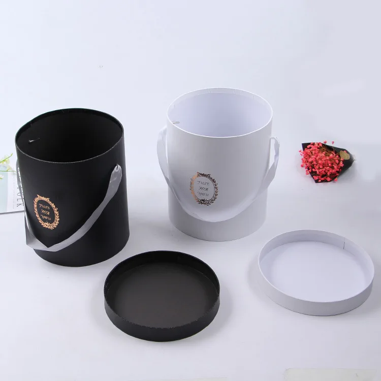 Wholesale Round Circle Roses Packaging Cardboard Box Luxury Preserved Rose Box Roses Gift Flower Box