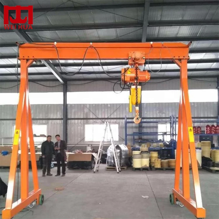 single girder small mini 5 ton 4 ton 1 ton gantry crane a-frame goliath crane moveable