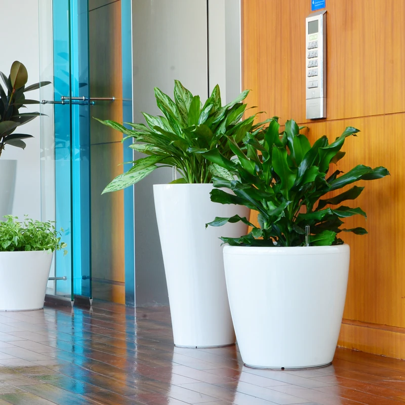 Home decoration flower vase,plant pot, coloured UV resistant plastic Plant & Flower Pots