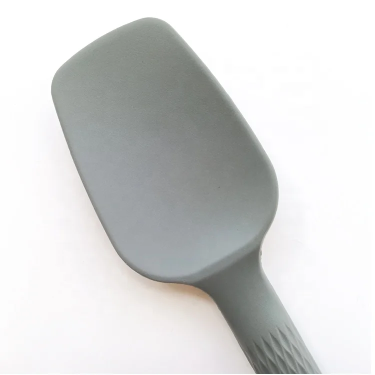 Wholesale New Pattern Printing Heat Resistant Non Stick Silicone Spatula Nylon Handle For Cake Baking Spatula
