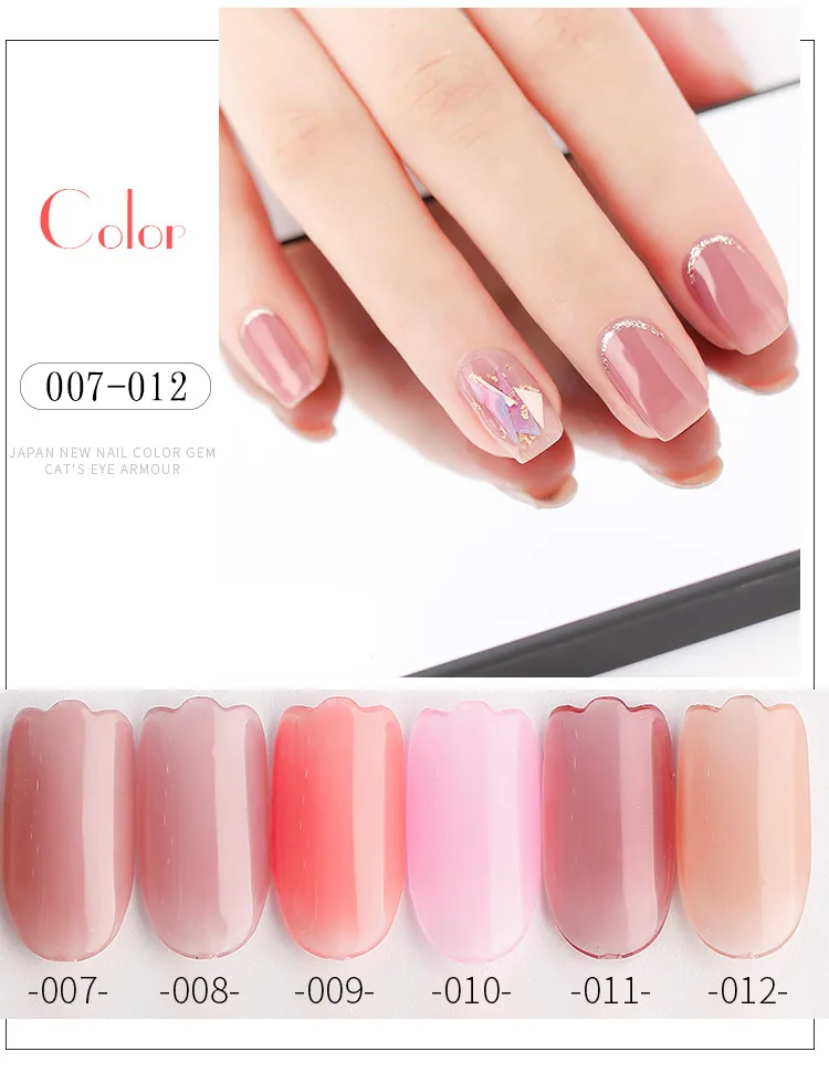 KANIU 36colors/set nude pink  nail gel polish 12ml/bottle