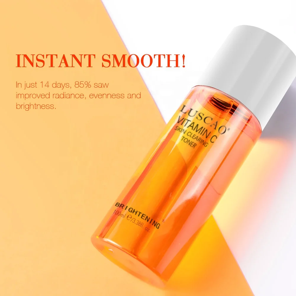 Private Label OEM Organic Rejuvenating Whitening Facial Skin Care Vitamin C Face Toner