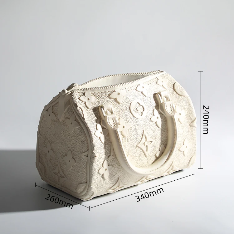 Custom Ceramic Carved Bag Vase Decoration Flower Pot Vase For Home Decor Modern Nordic Resin Centerpieces Vase Wedding