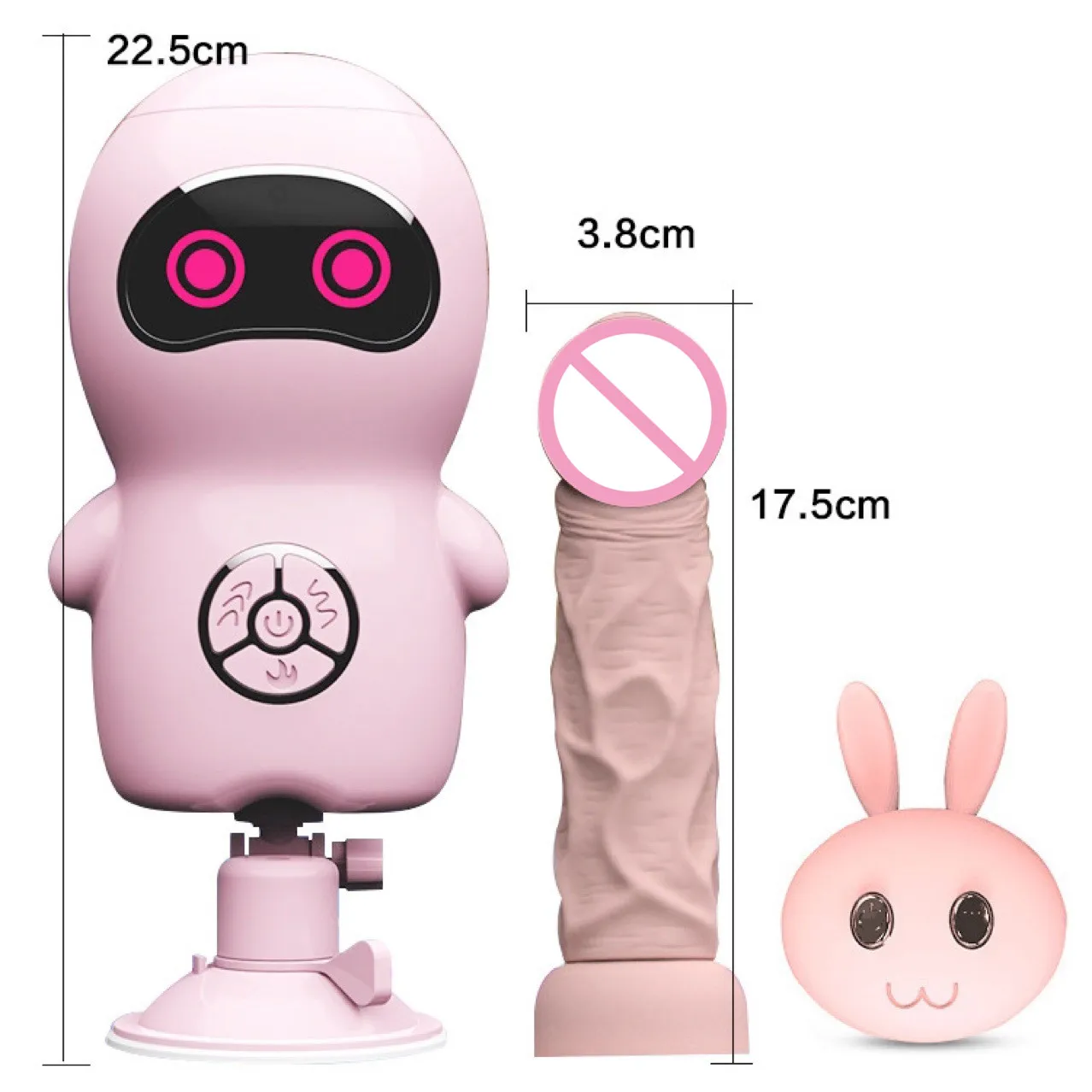 Sex Toys Remote Control Cartoon Female Masturbation Intelligent Robert Heating Vibrating Robert Dildo Machine