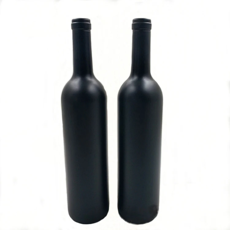 Wholesale 500ml Black Wine Glass Bottles Classic Black Red Wine Bottles
