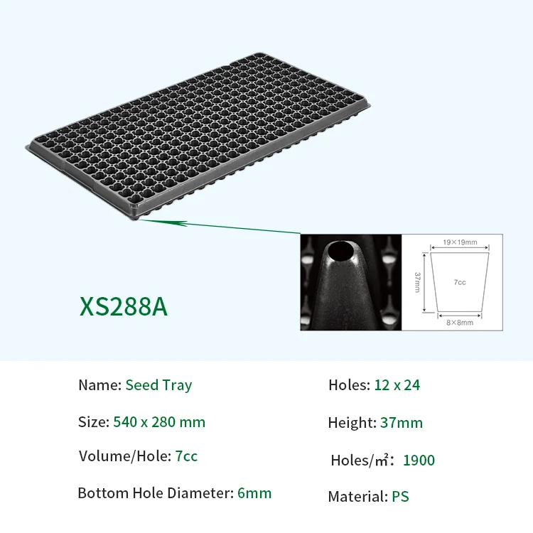 Factory Supply Durable Use 32 50 72 128 168 200 288 Plastic Cell Tray
