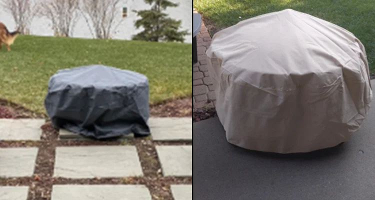 BBMonkey 600d  40' round fire pit cover 40 inch round fire pit cover