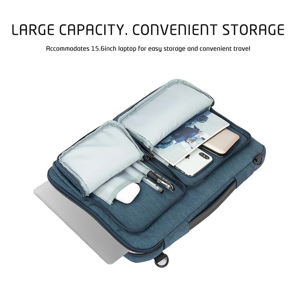 Large capacity Portable Shockproof Waterproof 14 Inch 15.6 Inch Laptop Shoulder Bag Laptop Bag Briefcase Available In Custom