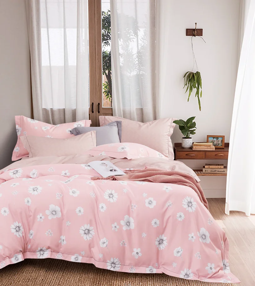 Manufacturer Luxury Soft Printed Bed Sheets Set Bedsheets Queen Size Bedding Set