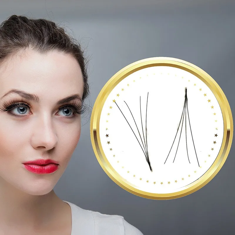 Do your own brand pre made volume fans eyelash top grade pointy base fans by miss pretty lashes