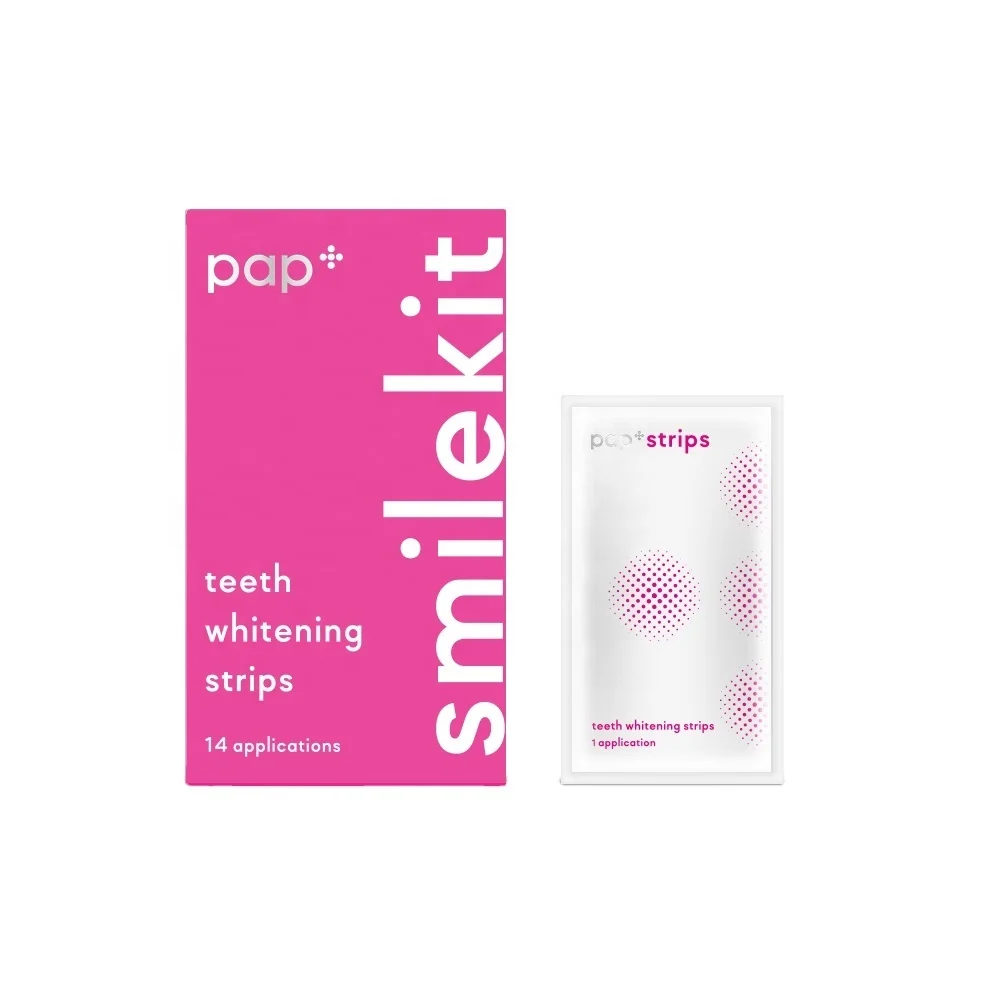 Non Peroxide Teeth Professional 100% Residue Free PAP Teeth Whitening Strips