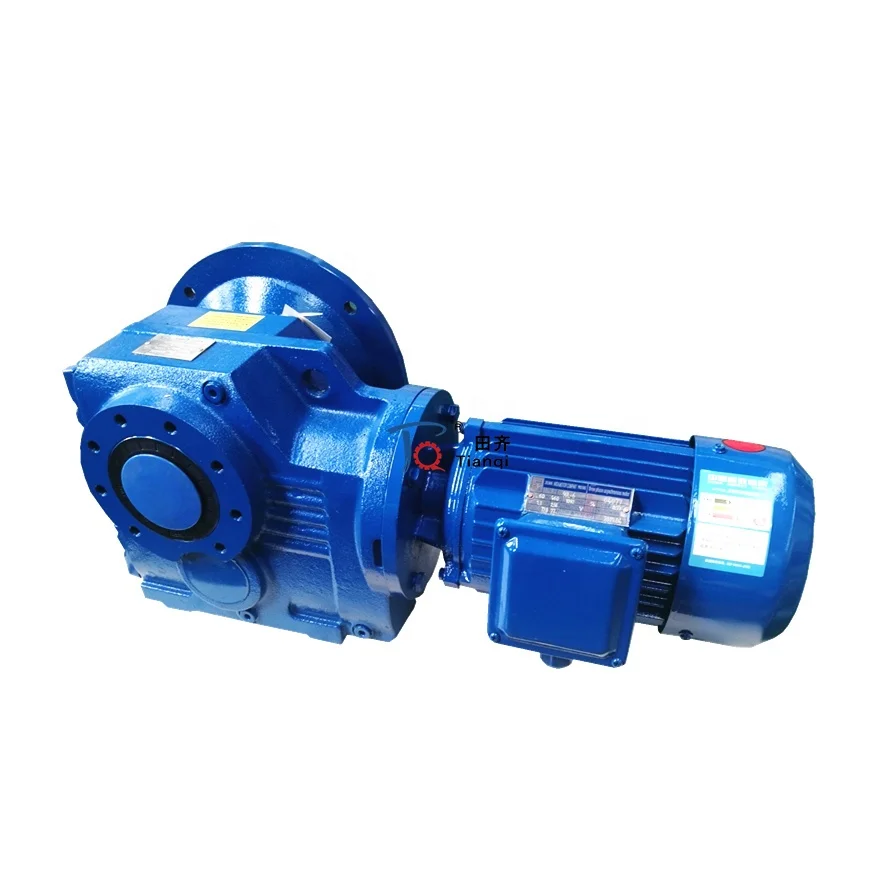 TIANQI Helical Spiral Bevel Cycloidal Planetary gear speed reducer electric motor reductor gearbox
