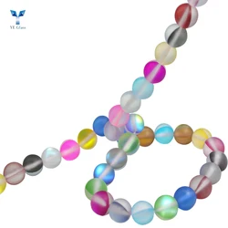 Multicolor6/8/10/12mm Rainbow Moonstone Round Beads Grade Round Loose Bead