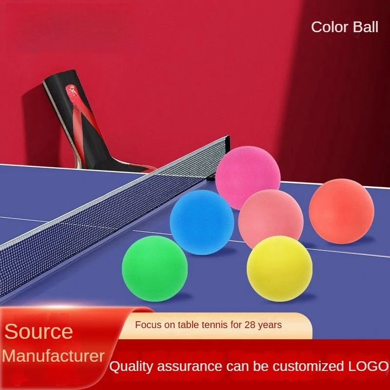 Factory Custom Colored 40mm PP Mini Table Tennis Balls Cheap Plastic Entertainment Beer  Ball for Party