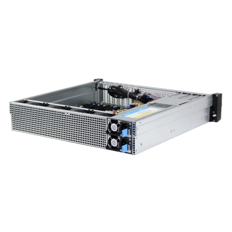 Custom 2U 6 Bays  2.5 inch Hot Swap Nas Storage Server Chassis Rack-mount ATX Motherboard Servers Case Optional NVMe