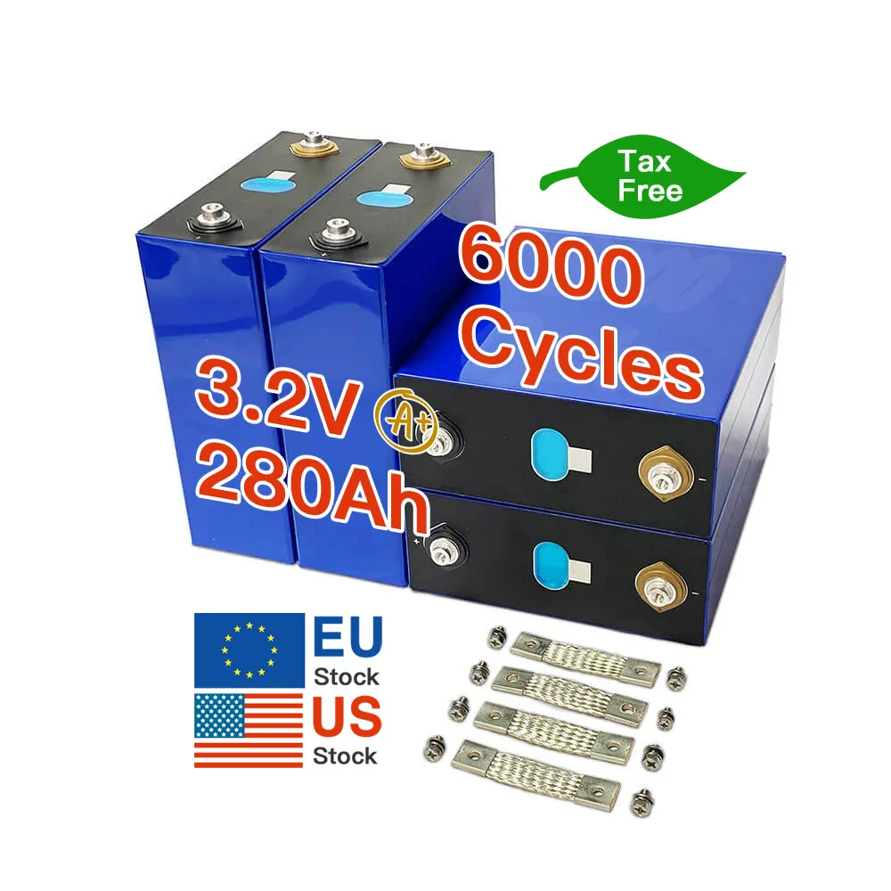 EV EU Stock Lifepo4 280Ah battery cell 3.2V LF280K 300Ah 310Ah 320Ah AKKU lithium ion batteries For Solar Energy storage System