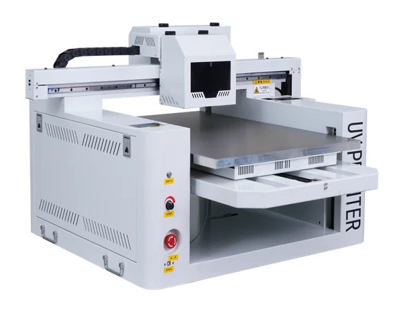 QK-6090 Hybrid UV flatbed roll-to-roll printer with varnish PET film label sticker printing machine
