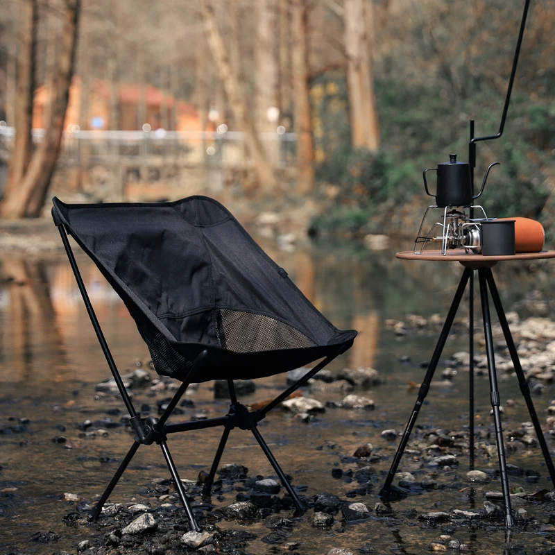 Portable Folding Light Weight Moon Chair for Fishing Beach Painting chair Moon Rocking Chair For Outdoor