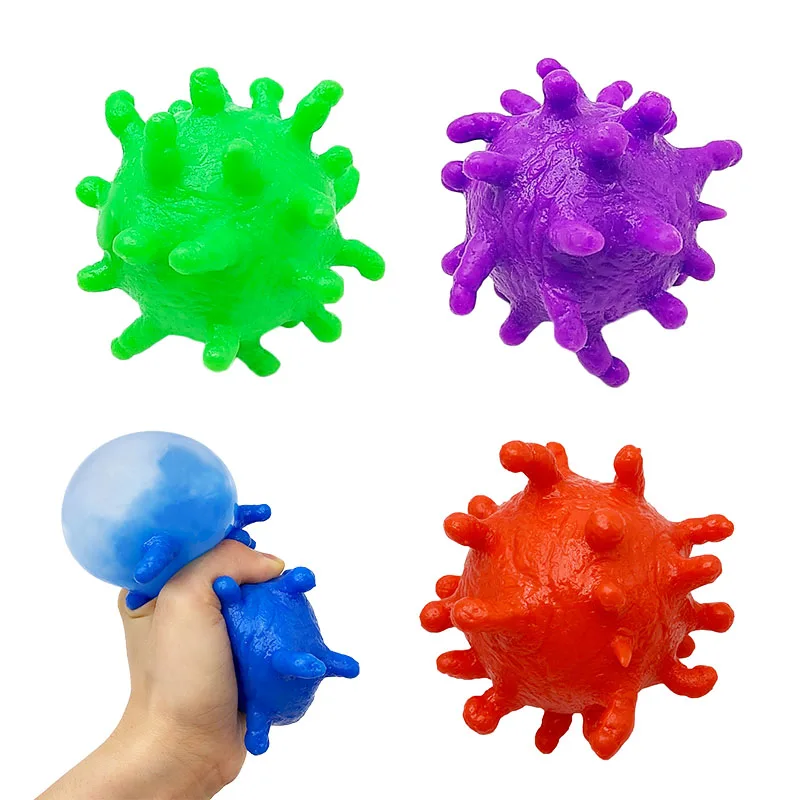 New Hot Selling virus-shaped dough stress ball manufacturer