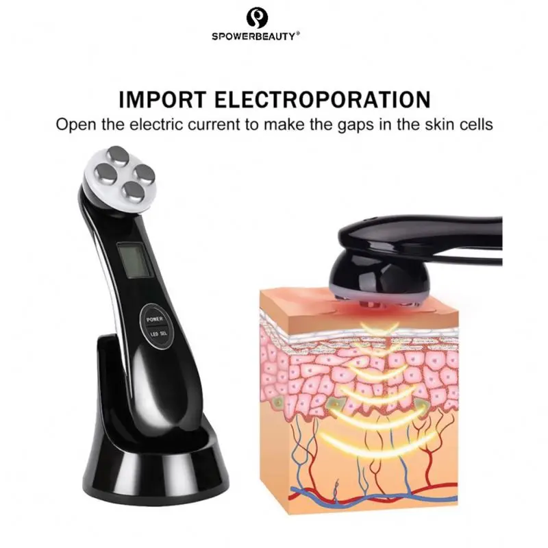 Face Massager Havey Motor Plate Board With Quartz Oscillating Steaming Device Cool Wash, Facial Massage Wrinkle Remove Masks