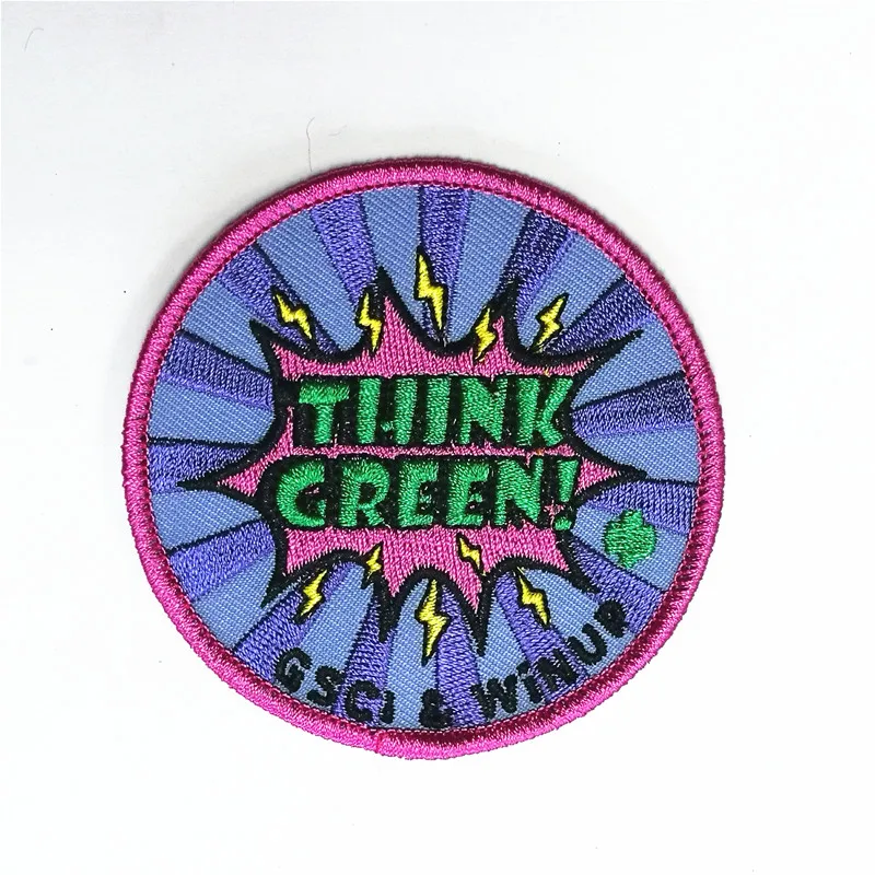 High quality patches embroidered custom iron on patches for clothing