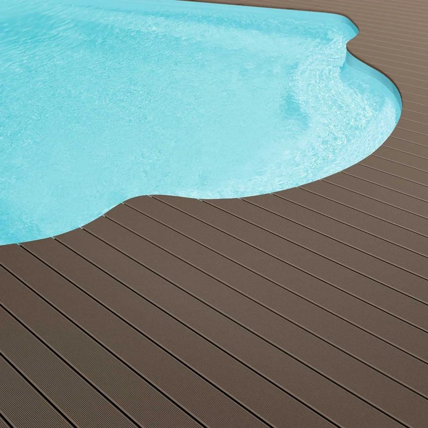 Swimming pool deck wpc Popular outdoor wpc deck flooring