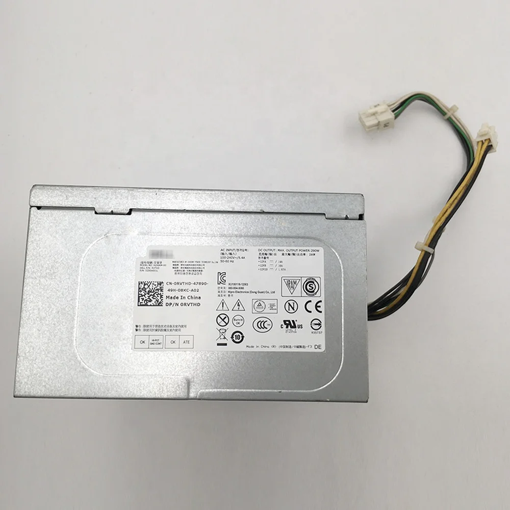 Для DELL T1700 3020 7020 9020 MT источник питания H290AM-00 0RVTHD N0KPM P2W4R HYV3H 290W идеальный тест перед