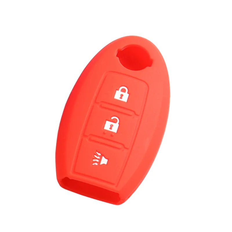 colorful silicone car key case for nissan remote key