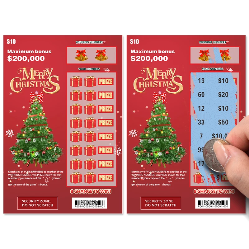 Big Prize Lottery Earn Money Gambling Game Personalised Scratch Off Tickets Custom Design Lottery