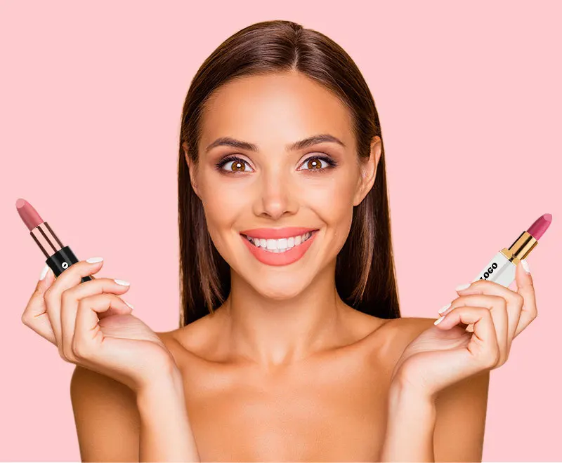 MLM Custom Makeup Matte Velvet Lipstick Waterproof Non-Fading Non-Stick Cup Matte Long-Lasting Moisturizing Vegan Lipstick