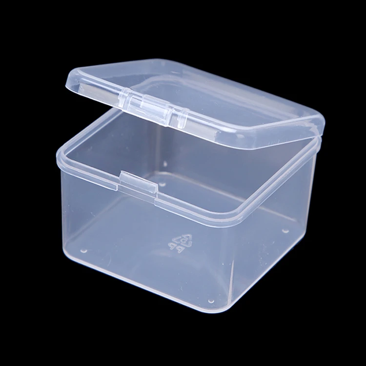 Hard Organizer Box Transparent PP Square Recyclable Hinged Plastic Waterproof Food Container Multifunction Customized CLASSIC