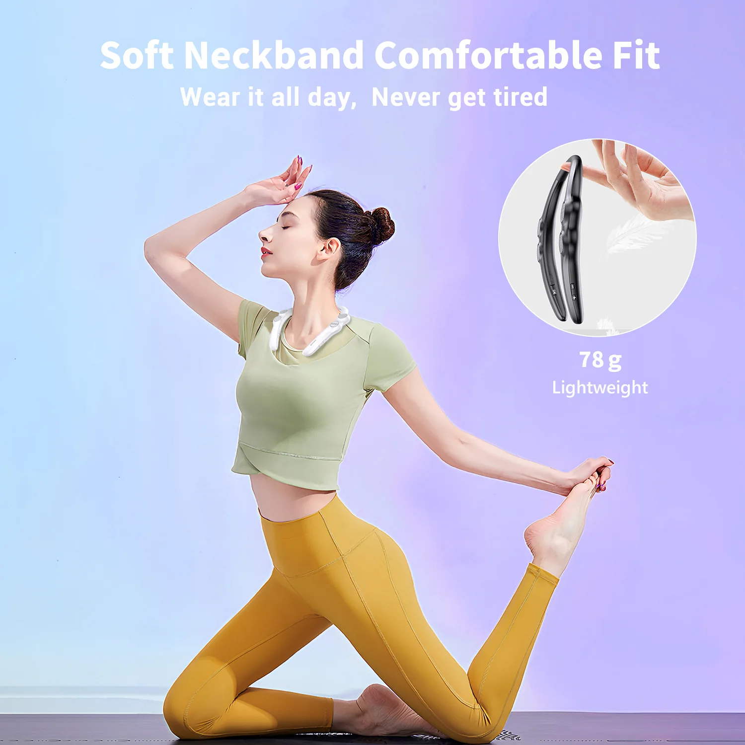 Mini BT Speaker Halterneck  Wireless Bt Smart Speaker  Portable Mini Subwoofer Wearable Stereo Heavy Bass