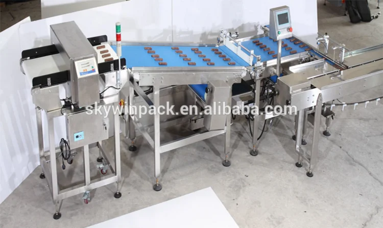 Auto Sorting And Packing Line With Full Servo Flow Wrapping Machine For Chocolate Packaging Machine