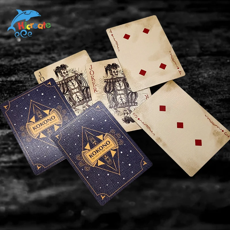 Black Both Sides Custom Printed Card Game Paper Playing Cards Poker