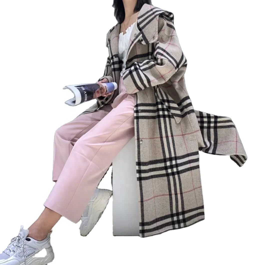 
 Зима 2021, элегантное приталенное серое шерстяное пальто с длинным рукавом, женское кашемировое красное пальто, шерстяные пальто, женские кашемировые шерстяные пальто для женщин  