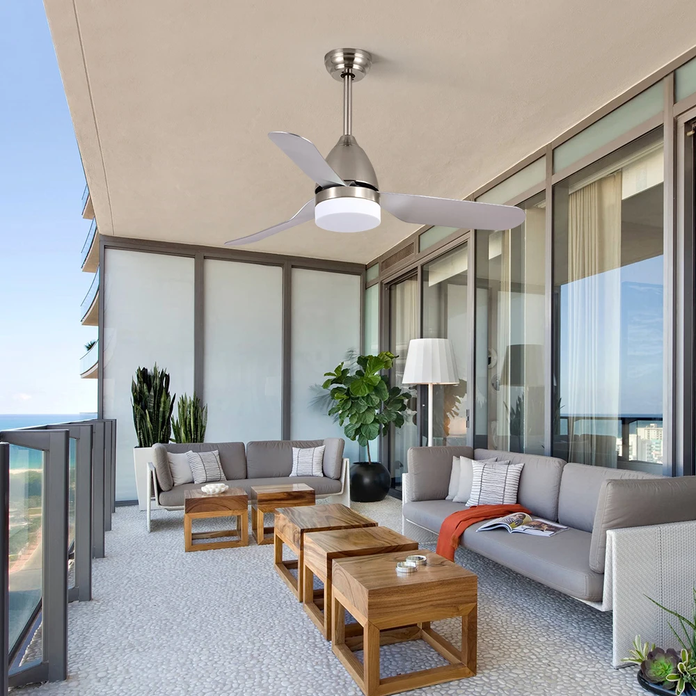 Energy Saving Decor Home Hotel Office Remote Control Ceiling Fan With LED Light