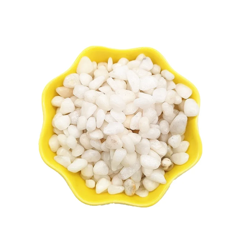 washed pea gravel white marble gravel for pathways Garden Park Flooring Paving