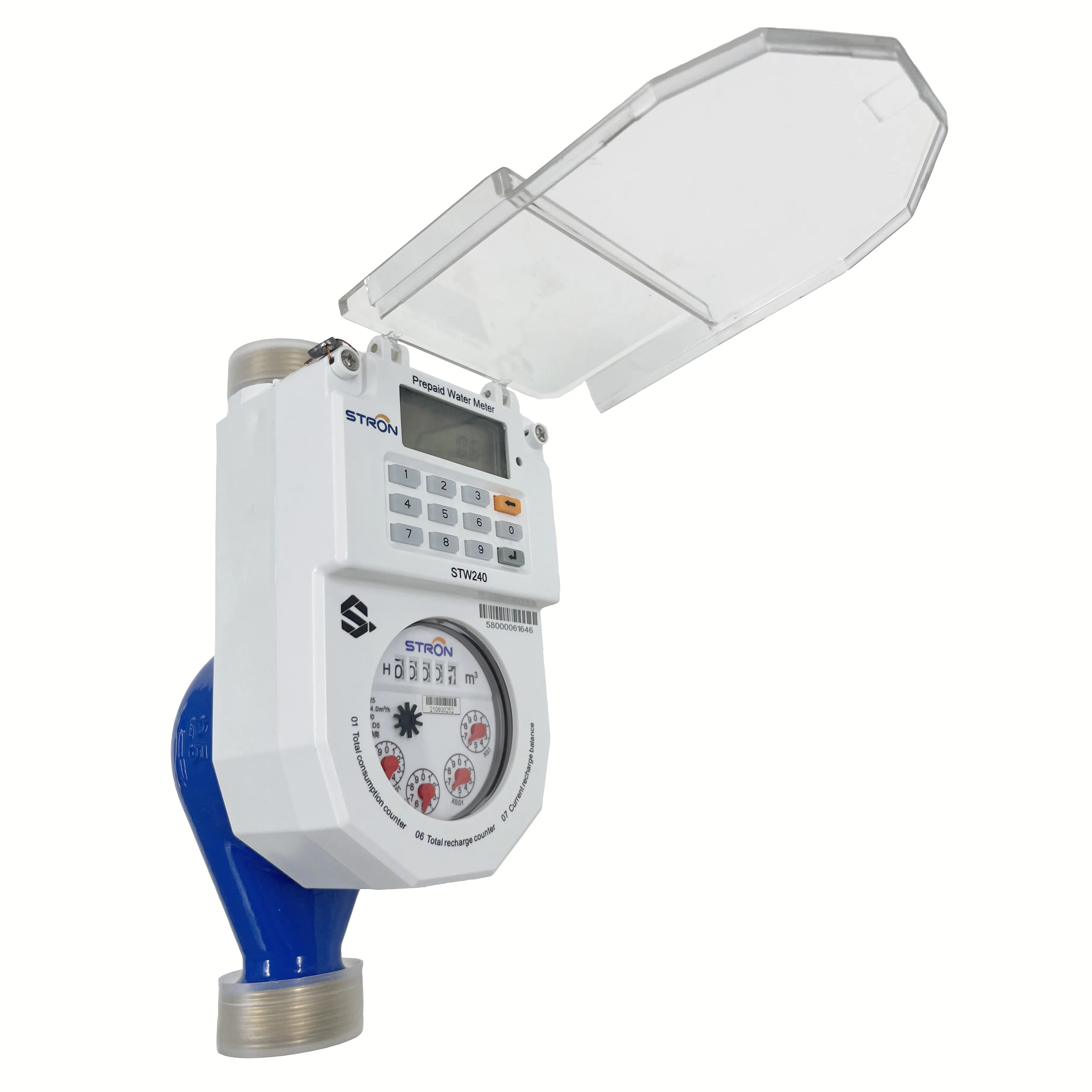 Wireless Rf Intelligent Prepaid Water Meter With Remote Monitoring Vending Software