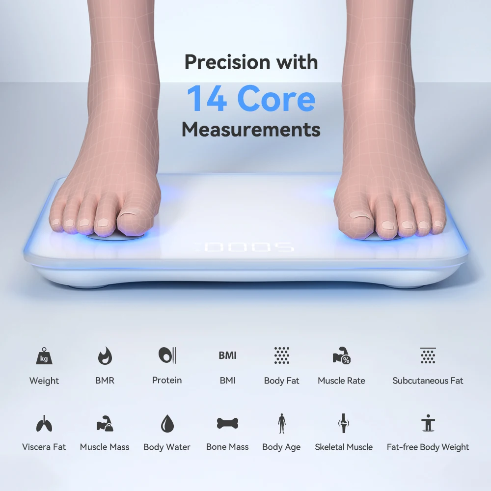 Smart Scale Bt Link Body Weighing Scale App-compatible Electronic Intelligent Weight Loss Body Fat Scale