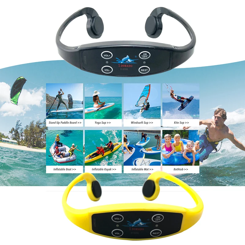 Aquatic Sports Long Range Training Waterproof IPX 8 Wireless H906A Open Water Bone Conduction Headphone