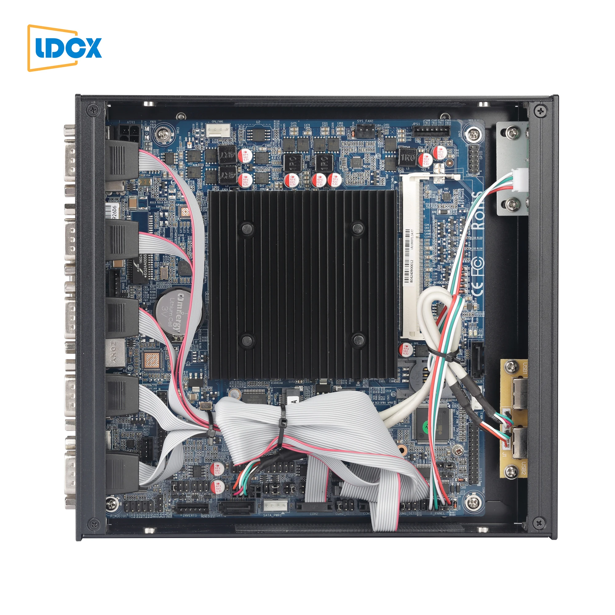  LDCX Celeron J1900 6com ультратонкий полностью алюминиевый мини-пк