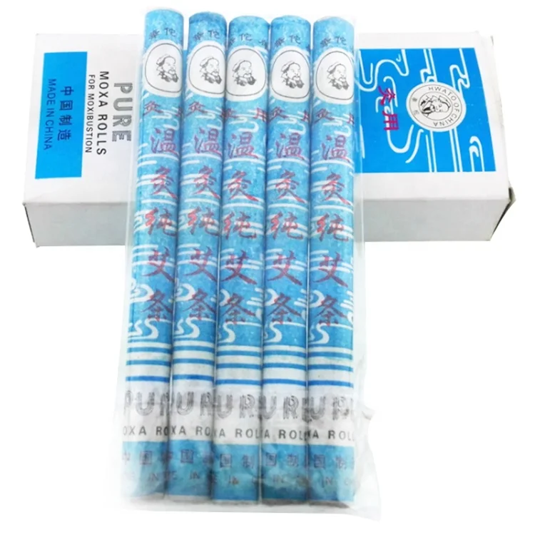 Wholesale Factory supplier Hwato Moxa Natural Herbs Moxa Stick Acupuncture Moxibustion Mini Pure Moxa