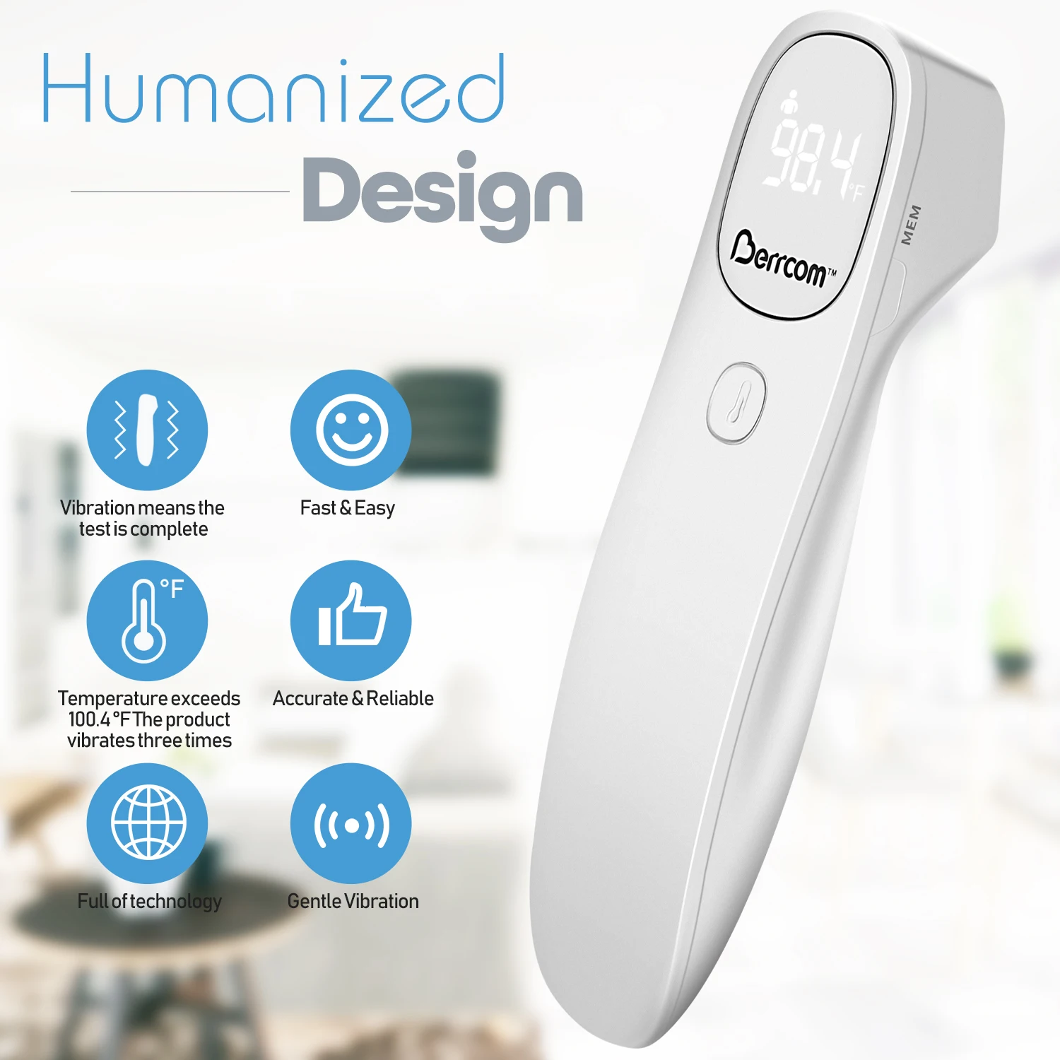 Hot sale accuracy fast measure Temperature Digital Infrared Thermometer Non contact LED IR Thermometer