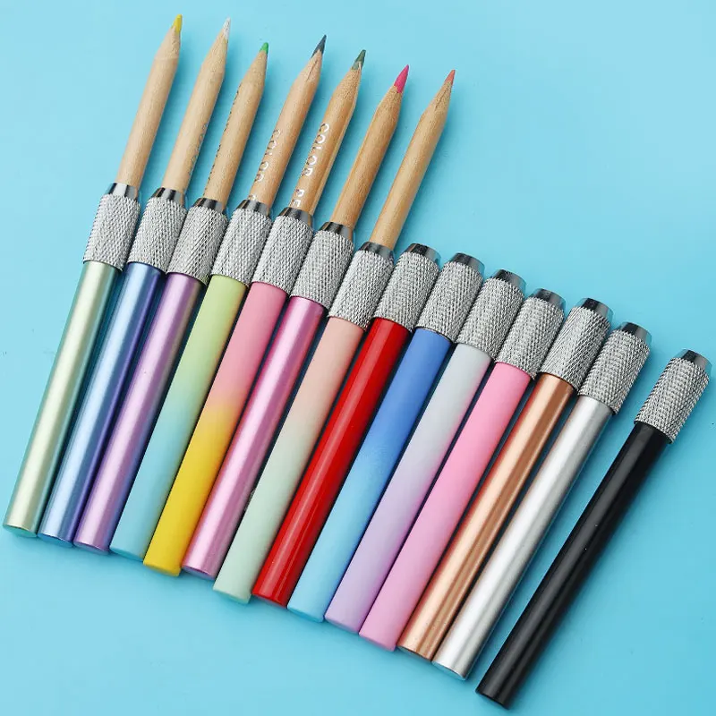 Adjustable Pencil Holder Tool Coupling Device Pencil Extenders For Color Pencils School Office Supplies Art Writing Tool