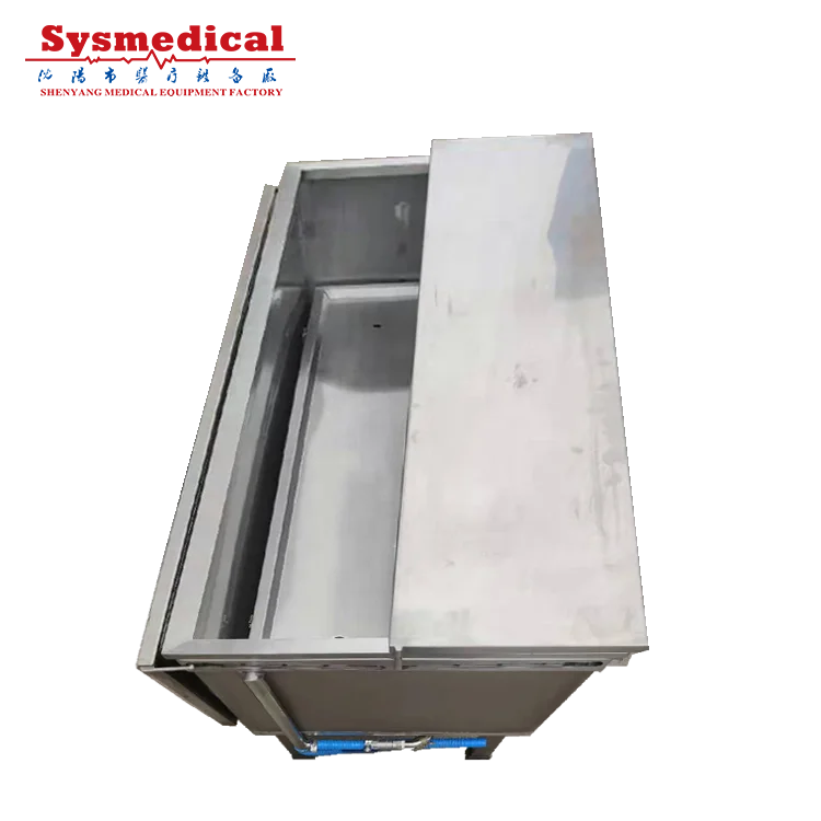FREEZERPALACE 304 Stainless Steel Material Corpse Sink Formalin Sink Immersion Table Embalming Machine