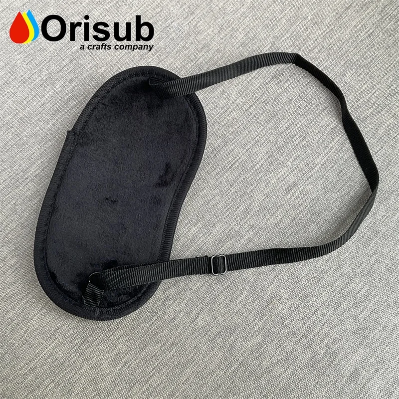 Thermal transfer printing neoprene white eye patch mask custom printed sleep eye masks for sublimation