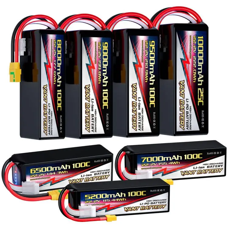 VANT drone battery 6s fpv drone battery 22.2V 5200/6500/7000/8000/9000/9500/10000mAh lipo battery for FPV Multi-axis drone