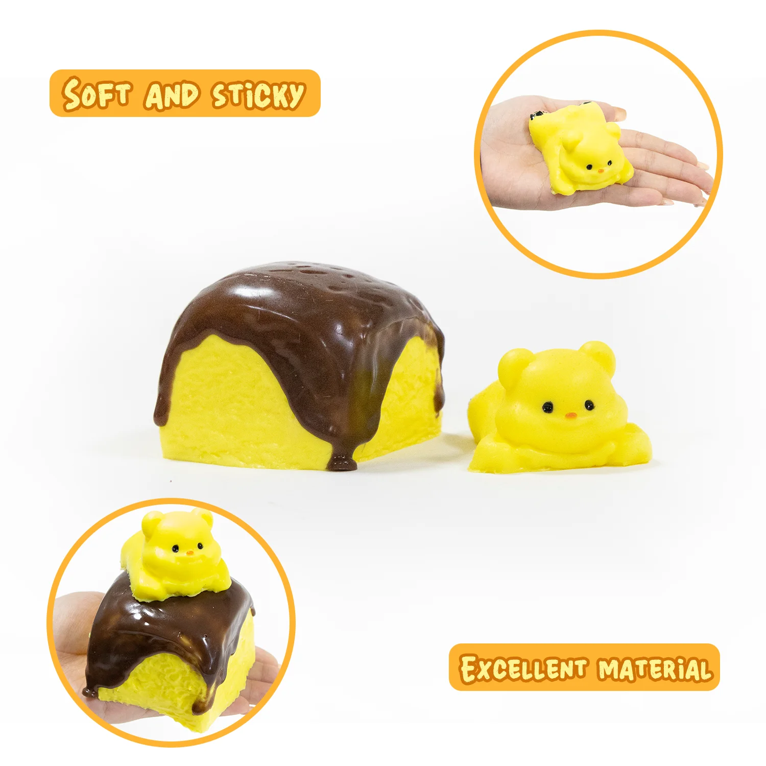 Squishy Hamster Toys for Kids,  Stress Relief Hamster Balls Stress Toys,Sensory Fidget Toys Gift for Kid Adult