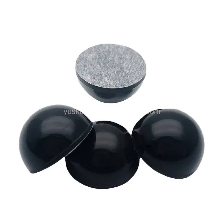 Anti Slip Sticky Silicone Domed Bumper Pads 6Mm Moulding Door Handle Stopper Silicone Pads