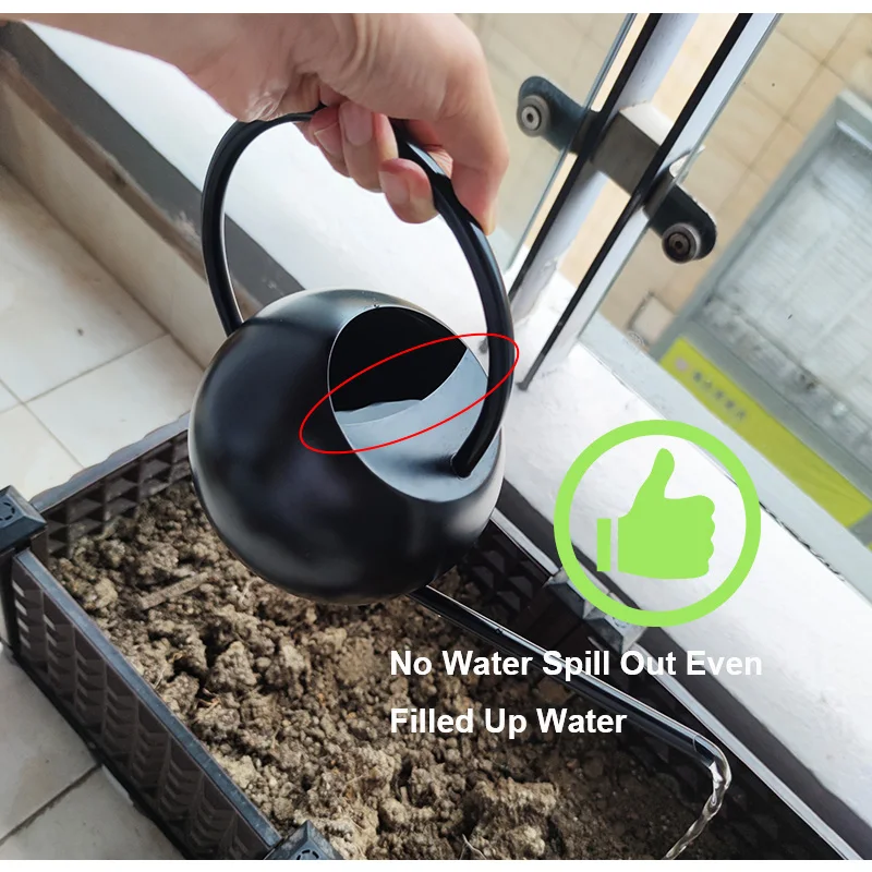 Garden Supplies Indoor Outdoor Cute Metal Steel Kids Watering Can Pot With Long Spout For Houseplant